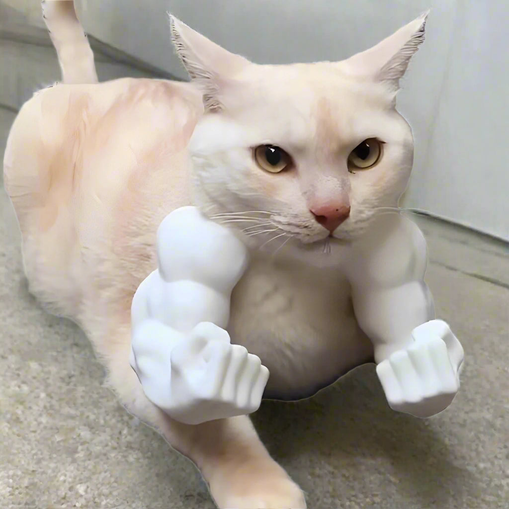 🐾חתול בשרירים – הטרנד שכבש את הרשת💪